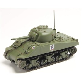 PLATZ GP56-3 Girls & Panzer Movie Model Tank Road Series M4 Shaman 3.0 inch (75 mm) Gun, Sanders University Attached High School 1/56 Scale Plastic Model
