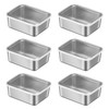 6-Piece Food Storage Box, Stainless Steel Food Container with Lid,