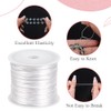 Tenn Well 0.8mm Flat Stretchy Bracelet String, 2 Rolls 100