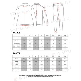 Men's Neon Jungle Tiger Track Suits 2 Piece Sweatsuit Set ST802 - White - Small - V-C31