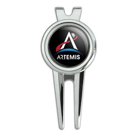 GRAPHICS & MORE NASA Artemis Moon Logo Golf Divot Repair Tool and Ball Marker
