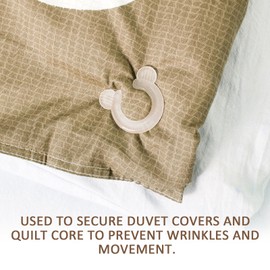 Pluvyze 36 Pairs of Duvet Holders, Duvet Clips, Fixing Duvet, Duvet Snaps, Fixing Duvet in Cover, for Duvet Cover (3.7 cm)