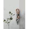 Dinalu Key Pendant Made of Sailing Rope with Black Metal,