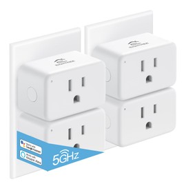 EIGHTREE Mini Smart Plug 𝟓𝐆𝐇𝐳 𝐖𝐢-𝐅𝐢 𝐂𝐨𝐦𝐩𝐚𝐭𝐢𝐛𝐥𝐞 𝟏𝟓𝐀, 𝗘𝗻𝗲𝗿𝗴𝘆 𝗠𝗼𝗻𝗶𝘁𝗼𝗿𝗶𝗻𝗴, Smart Plugs That Work with Alexa & Google Home & SmartThings, Remote Control, Timer
