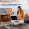 ECR4Kids The Surf Portable Lap Desk with Cushion, Flexible Seating,