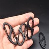 Bytiyar Small Carabiner Clips 1.6 inch(41mm) Metal Double Sided Spring