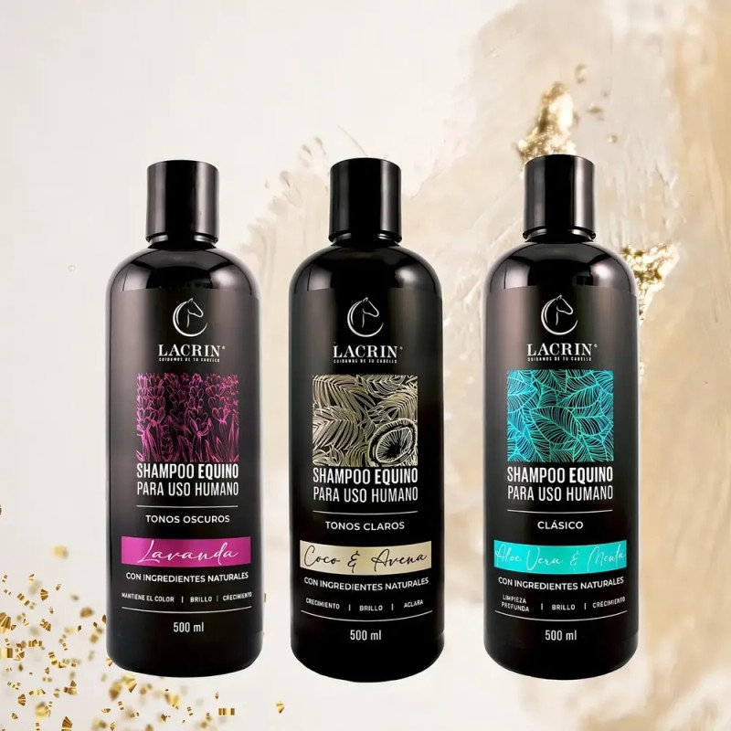 Shampoo de Cola de Caballo Lacrin Menta Clásico Equino Limpieza