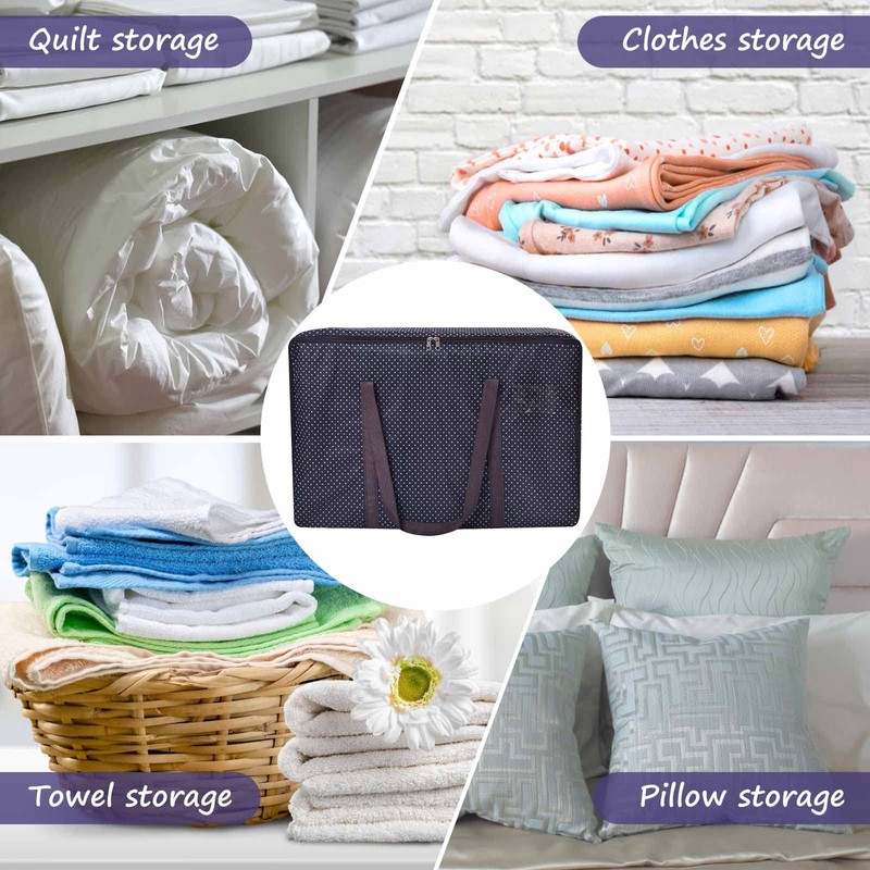 Rainberg 110L Large Storage Bag, Fabric Clothes Bag, Thick Large