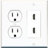 RiteAV Custom HDMI Wall Plate 2 Port - Round Outlet