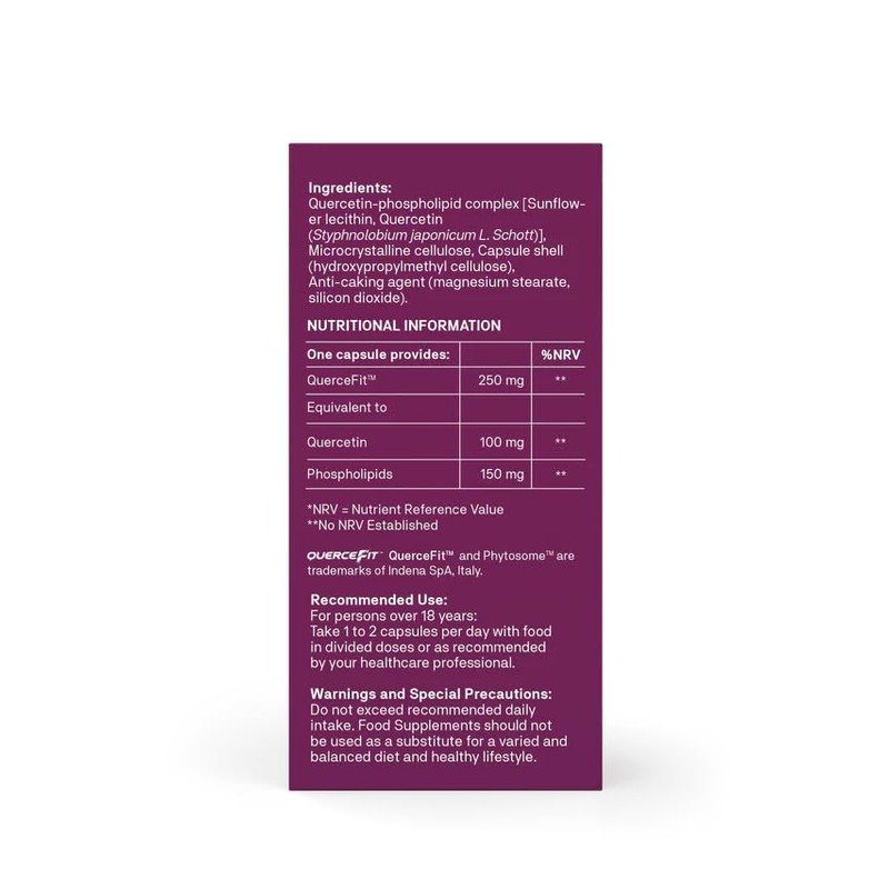 Natroceutics Quercetin Bioactive 60 Vegan Friendly Capsules| 20 Times More