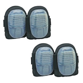New (Set of 2 pairs) Work Wear Gel Knee Pads and Hard Cap on Outside Job Safety Equipment Construction Site