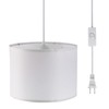 KUAUGST Plug in Pendant Light,15 FT Hanging Lamp with Plug