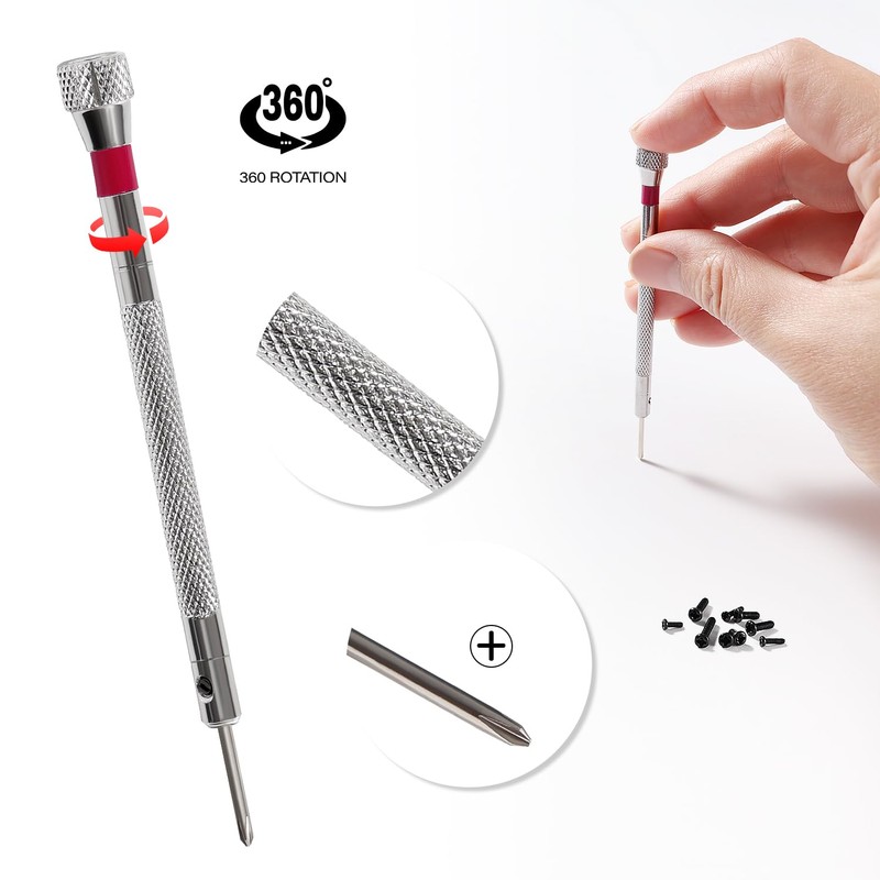 Lyeteung 500 PCS 18 Sizes M1.2/M1.4/M2 Tiny Micro Repair Screw