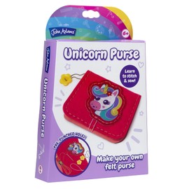 John Adams | Unicorn Purse Craft Kit: make your own felt purse | Arts & Crafts | Ages 6+