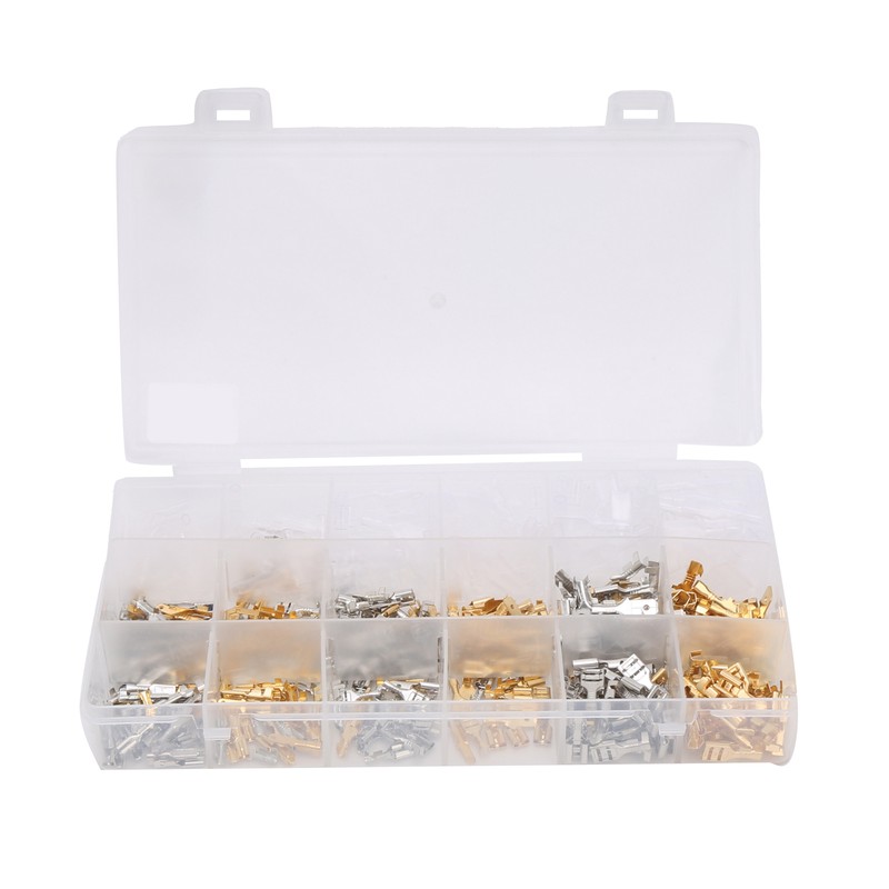 540Pcs Wire Connectors Kit Spade Terminals Set Industrial Accessories 2.8/4.8/6.3Type