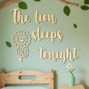 ​​Safari Nursery Decor-The Lion Sleeps Tonight Wooden Sign - Boho