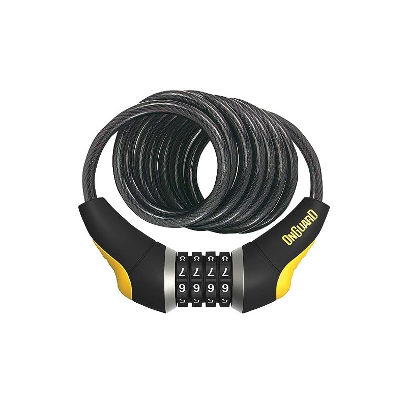 ONGUARD Unisex - Adult Dobermann Bicycle Lock, Grey, 1 Size