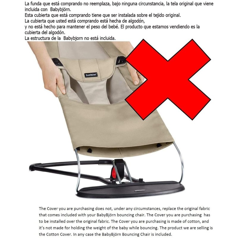 HYPOALLERGENIC HYPERSOFT & BREATHABLE COTTON COVER FOR BABYBJORN® Balance, Soft
