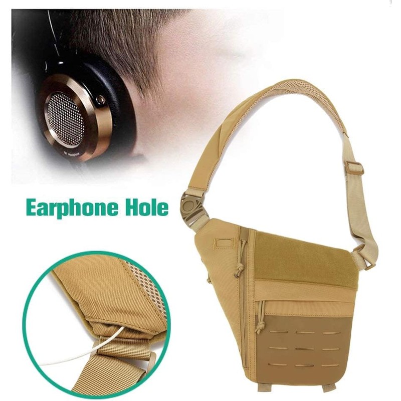 Concealed Carry Sling Bag for Men, Chest Holster Bag of