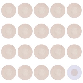 ZXGISNG 20Pcs Nipple Cover Round Breast Covers Disposable Bra Pad Pasties Self-Adhesive Soft Invisible and Skin-Friendly Bra for Backless Dress - Neutral Color 2.76” Nude
