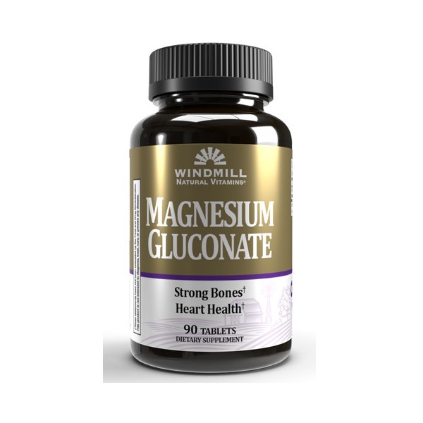 Magnesium Gluconate 90 Tabs by Windmill Health