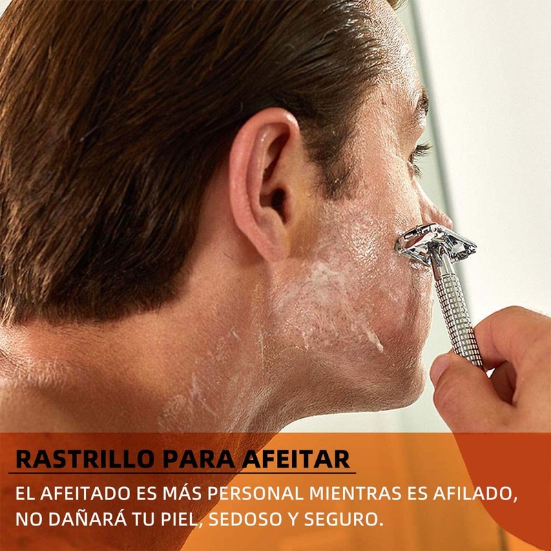 MITEGELO Rastrillo para Afeitar Hombre, Maquinilla de afeitar, Sets de