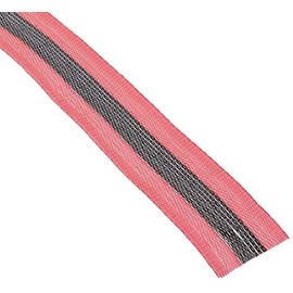 Brady 91179 200' Length, 2" Width, B-903 Polypropylene, Black And Red Color Woven Barricade Tape, Legend (Black And Red Horizontal Warning Stripes)