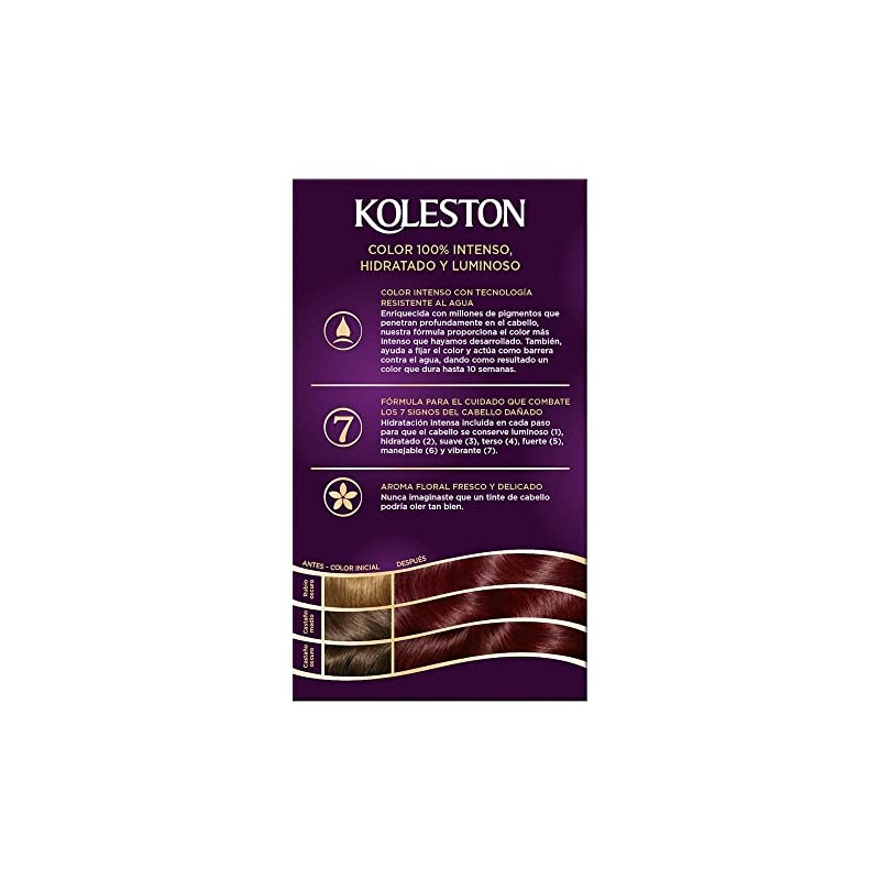 Koleston Tinte Permanente 46 Borgoña, 70 ml - Paquete de