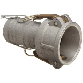 Dixon G125-C-AL Aluminum A380 Global Type C Cam and Groove Hose Fitting, 1-1/4" Socket x 1-1/4" Hose ID Barbed