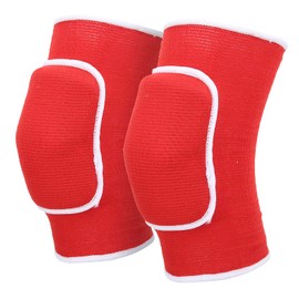 Knee Pads, 1 Pair Protective Knee Brace for Knee Pain Thicken Sponge Knee Guards for Dance Yoga Multi Sports 4 Colors (Red)