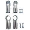 4 Pcs T Clamps Pipe Connector, End Rail T Clamp,Metal