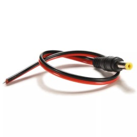 ABLEGRID Lot 10x 5.5*2.1mm Male DC Power Plug Connector CCTV PSU Pigtail CABLE Jack 12V