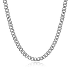 Brandlinger ® Curb Necklace Large Thick Chain Women's 18 Carat Gold Plated (Silver and Gold), Jewellery for Women and Girls. Chain Length Adjustable 40-45 cm, Gold