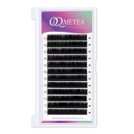 QDMEYEA Eyelash Extensions Individual Lashes 0.07 D Curl Classic Volume Lash Extensions Supplies 8mm Length Single Eyelashes Extensions Premium Single Silk Eyelash(8mm, 0.07 D Curl)