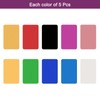 sourcing map 50Pcs Metal Business Cards Blank Multicolor Aluminum Laser