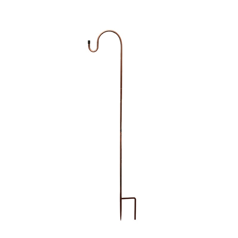 Outdoor Shepherd Hook Mopping Hook 2 Claw Base Height Adjustable
