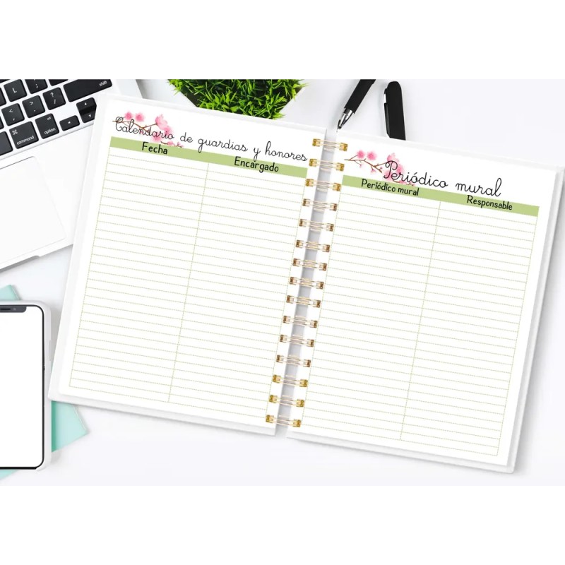 Agenda Escolar Para Maestra / Docente Mulan