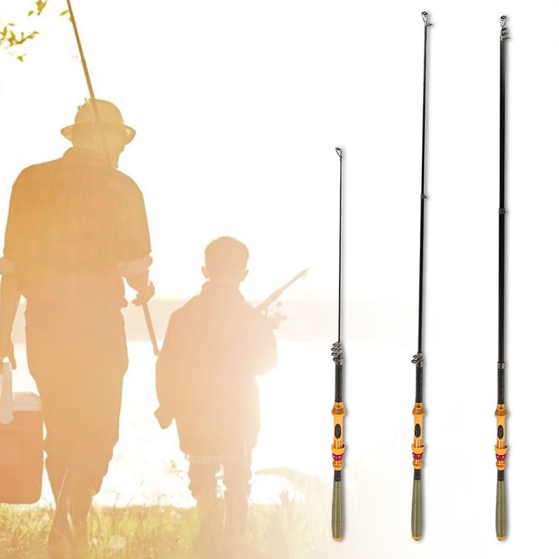 Mini Portable Carbon Retractable Super Hard Sea Fishing Fish Pole