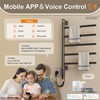ENZE Smart Rotating Heated Towel Rack for Bathroom, Wall-Mounted Electric
