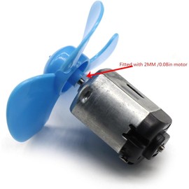 Three-Blade Propeller,Used in Scientific and Technological Small Production 2mm axis Closely Matched with 130 Motor 10 Piece Propeller Props Micro Propeller wurenji (Colour Mixture)