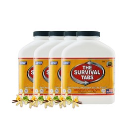 Walking Dead Zombie preperation Food 25 Year Shelf Life (8 Week Supply) (4 Bottle x 180 Tablets = 720 Tablets/Vanilla)