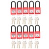 10 Sets Safety Padlock, Insulated Padlocks, Dustproof Nylon Padlocks, Electric