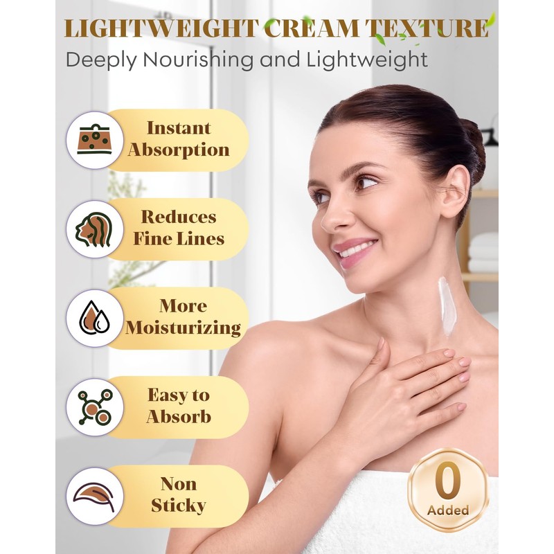 1% Retinol Cream Face Moisturizer, Anti Aging Neck Firming Cream