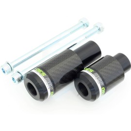 OES Carbon Frame Sliders 2017-2024 Kawasaki Z650 Pair (Green)