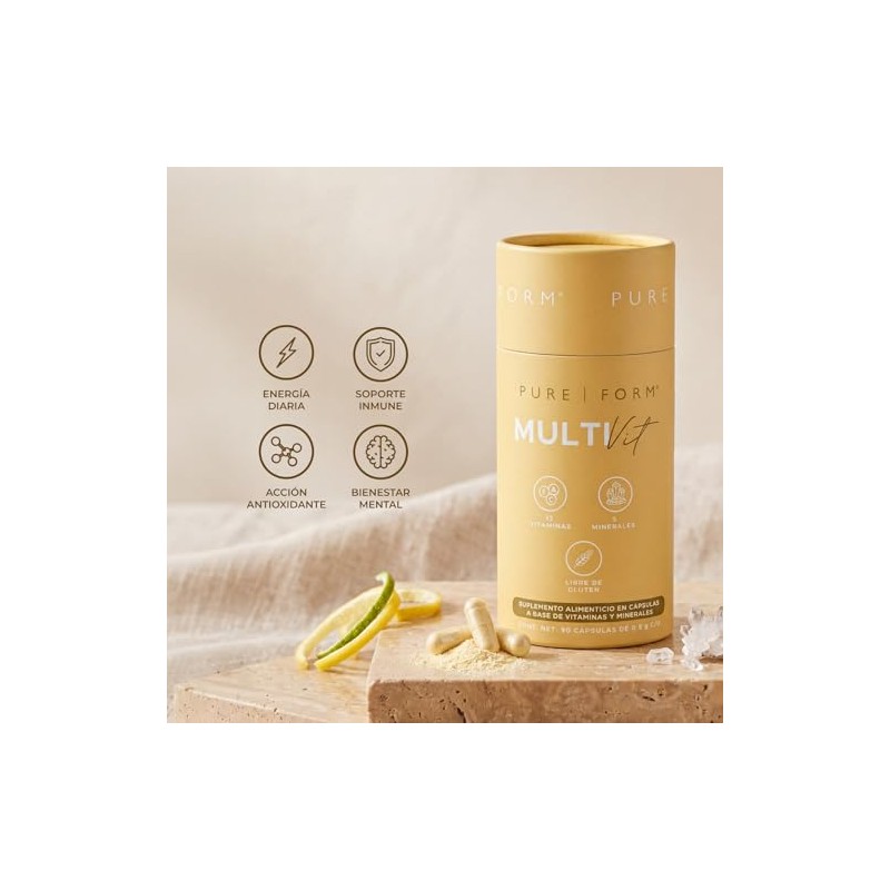 Pure Form MultiVit - Suplemento Multivitaminico en Cápsulas con Vitaminas