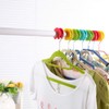 Teensery 8 Pcs Clothes Hanger Hooks Silicone Anti-Slip Clothes Hanger