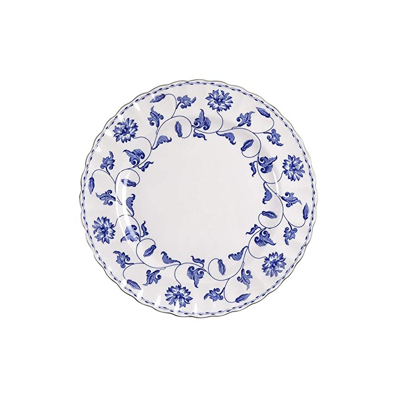 Spode Blue Colonel Platinum Dinner Plate 10 inch
