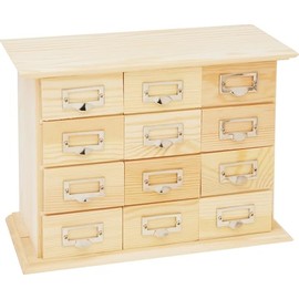 Decorative apothecary cabinet made of pine wood