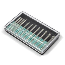 ToolTreaux Diamond Coated Cutting Burrs Set Assorted Rotary Tools 12pc 150 Grit