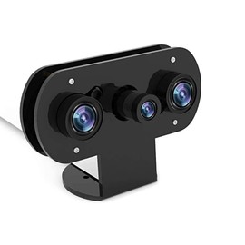 Raspberry Pi Infrared Night Vision IR Camera with Acrylic Holder Case, Adjustable Focus Webcam for Pi 4 / Pi 3 B+ / Pi 3, Suit for Home Security Monitors, DIY, 3D Printer